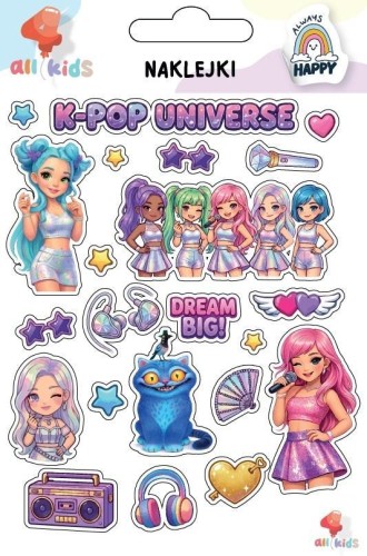 Naklejki dla dzieci K-pop Universe, All4Kids