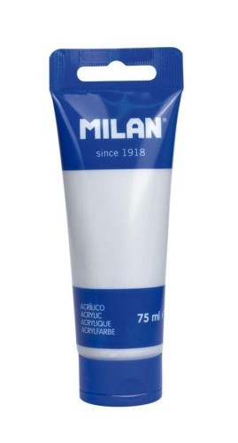 Farba akrylowa w tubce 75ml srebrna MILAN, MILAN