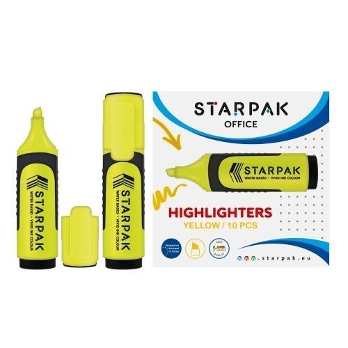 Zakreślacz żółty (10szt), STARPAK