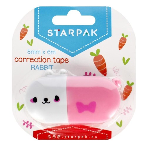 Korektor w taśmie 5mmx6m Królik, STARPAK