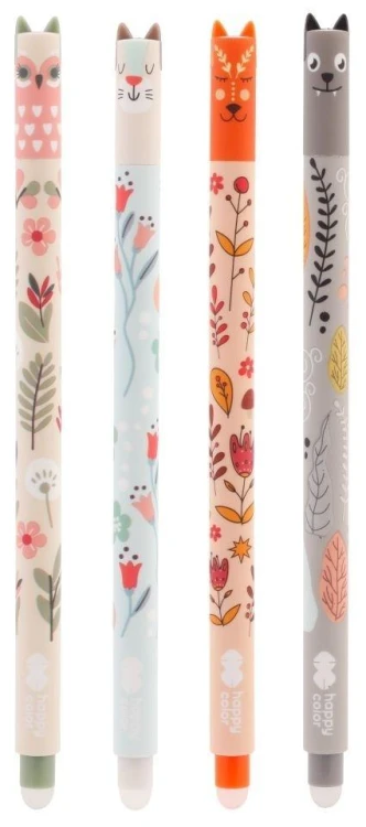 Długopis wymazywalny Uszaki Floral Art (12szt)