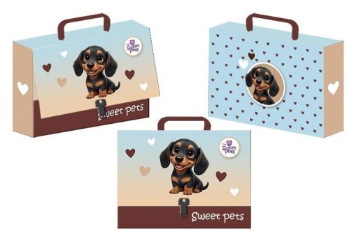 Teczka z rączką walizeczka The Sweet Pets Pies