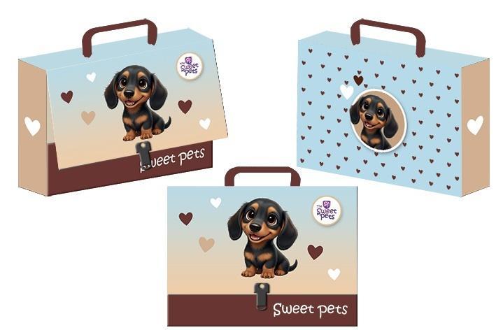 Teczka z rączką walizeczka The Sweet Pets Pies