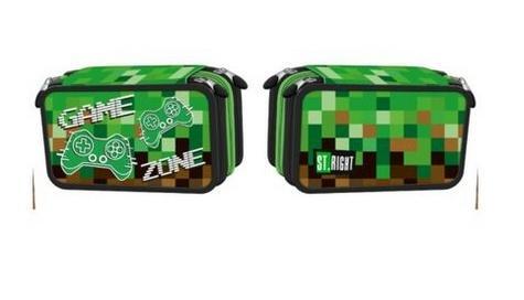 Piórnik potrójny z wyposażeniem Game Zone