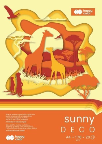 Blok Hobby Deco Sunny A4/20K 170g HAPPY COLOR, GDD