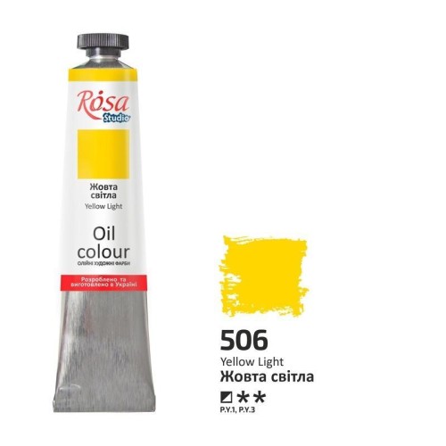 Farba olejna yellow light 506 45ml, Rosa