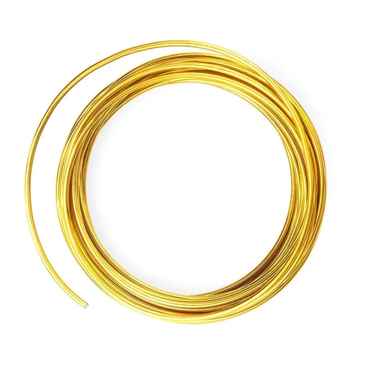 Drucik metalowy złoty 2mm 5m, Dalprint