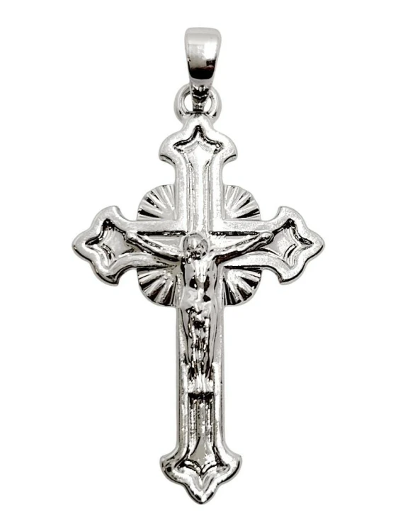 Zawieszka Krzyżyk Posrebrzany 30x18mm