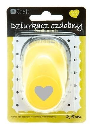 Dziurkacz ozdobny 2,5cm serce, Dalprint