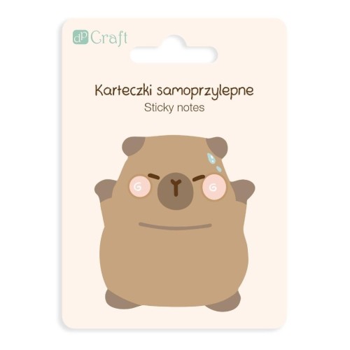 Karteczki samoprzylepne Kapibara Happy 6,2x6cm
