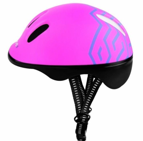 Kask rowerowy dziecięcy różowy 44-48cm