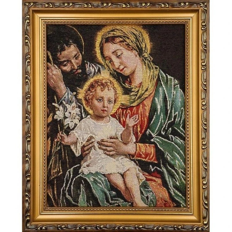 Obraz Haftowany Św. Rodzina 22x27,5cm