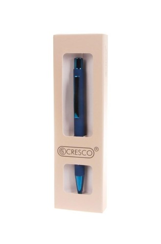 Długopis City niebieski w etui, Cresco