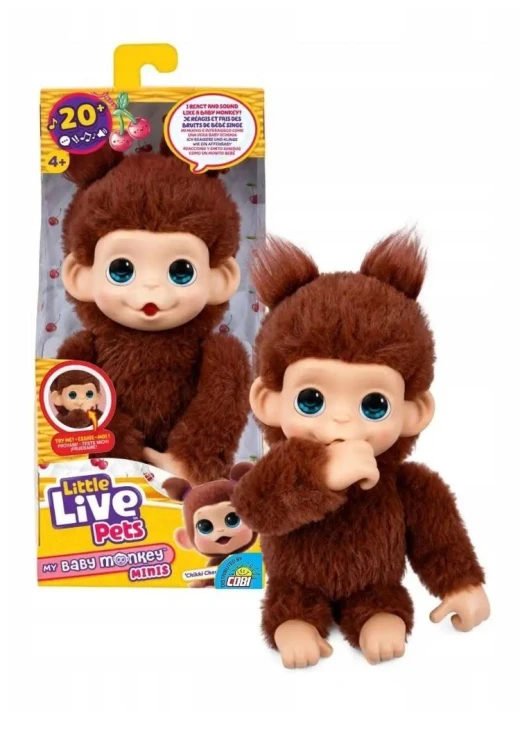 Little Live Pets - Mini Małpka Chikki Cherry, Cobi