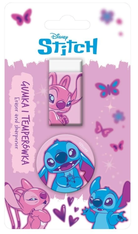Gumka + temperówka Stitch Pink, Beniamin