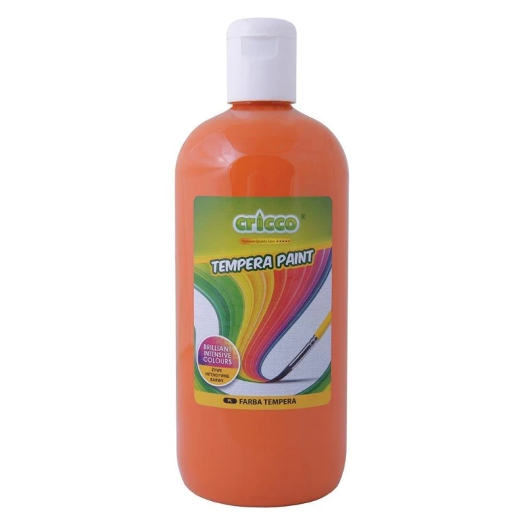 Farba tempera 500ml pomarańczowa CRICCO, Cricco