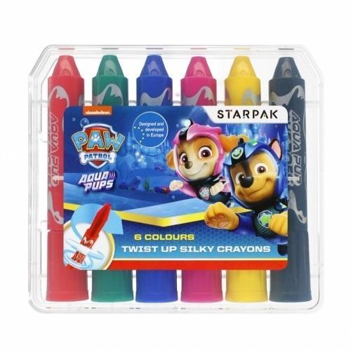 Kredki w sztyfcie wykręcane 6 kolorów, STARPAK