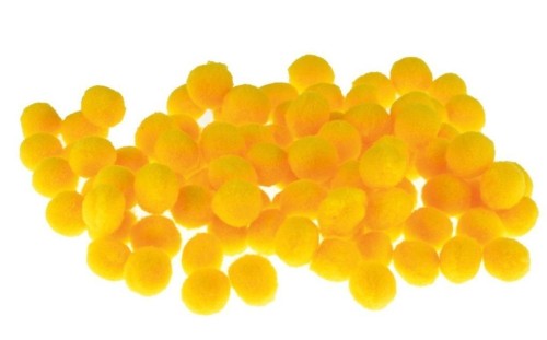 Pompony żółte 10mm 100szt, Brewis