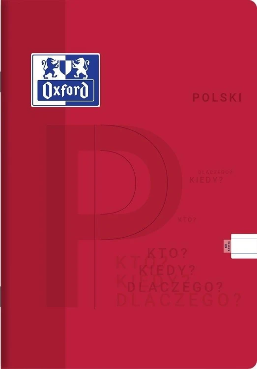 Zeszyt A5/60K linia Polski (5szt) OXFORD, Oxford