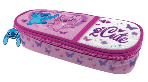 Piórnik szkolny z klapką Stitch Pink, Beniamin