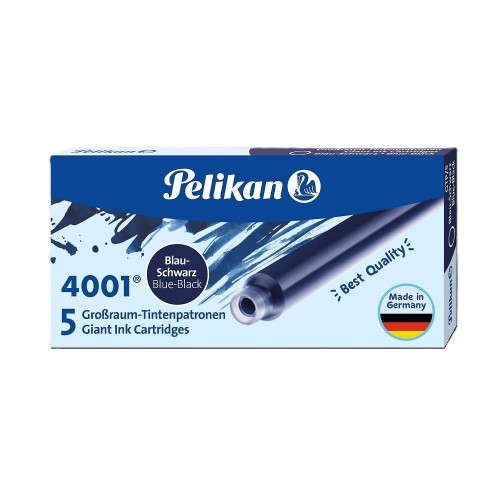 Naboje atramentowe długie 5szt granatowe, PELIKAN