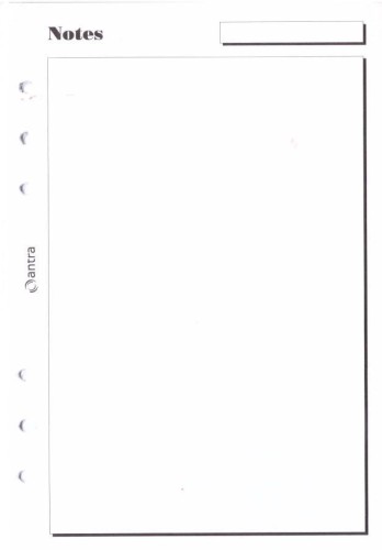 Wkład do organizera A5/notes ANTRA, Antra