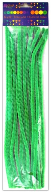 Druciki kreatywne zielone 30cm 25szt, Dalprint