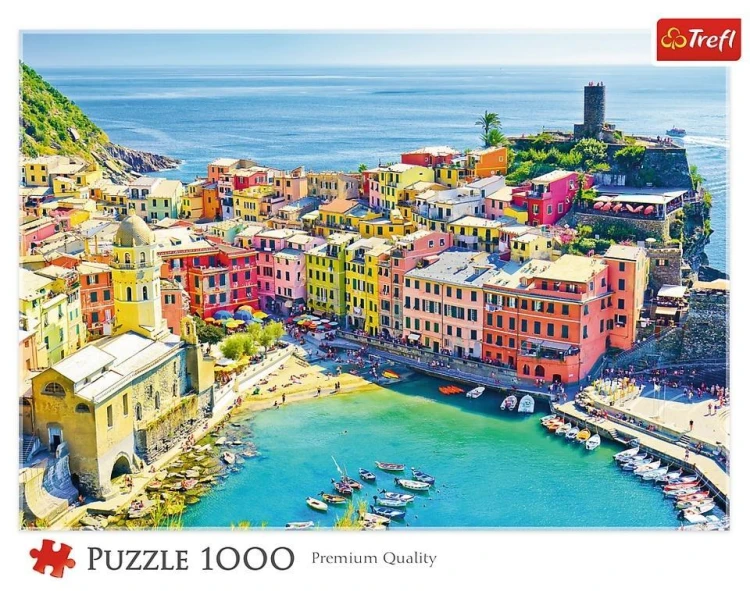 Puzzle 1000 Malownicze miasteczko Vernazza TREFL