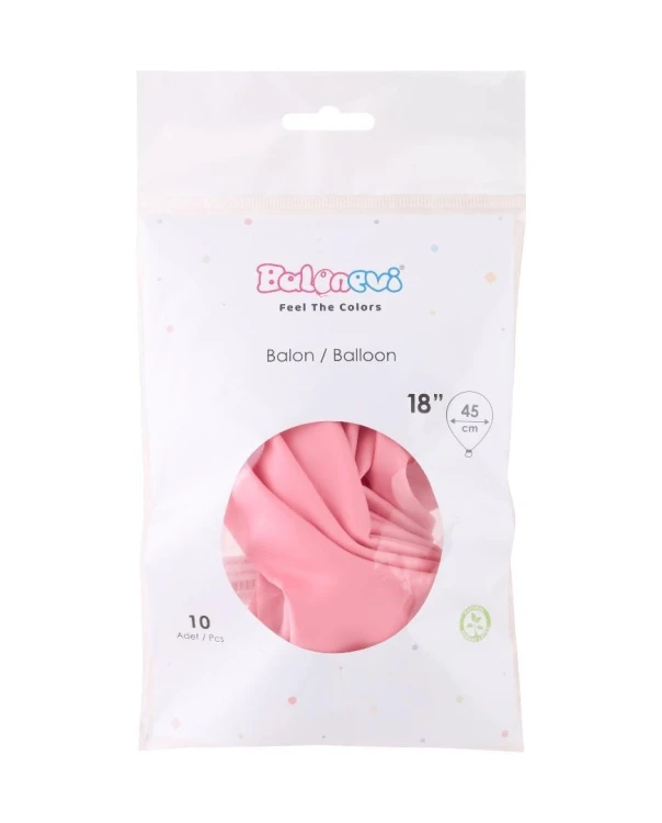 Balony lateksowe Pastel różowe 45cm 10szt
