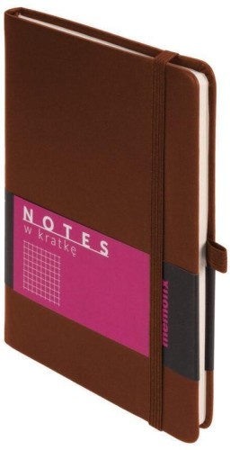 Notes memofix A5 kratka brązowy, Antra