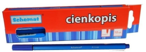 Cienkopis 0,4mm granatowy (10szt), Schemat