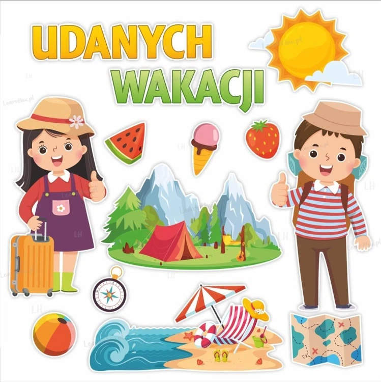 Dekoracje szkolne - Udanych wakacji 13el, LearnHow