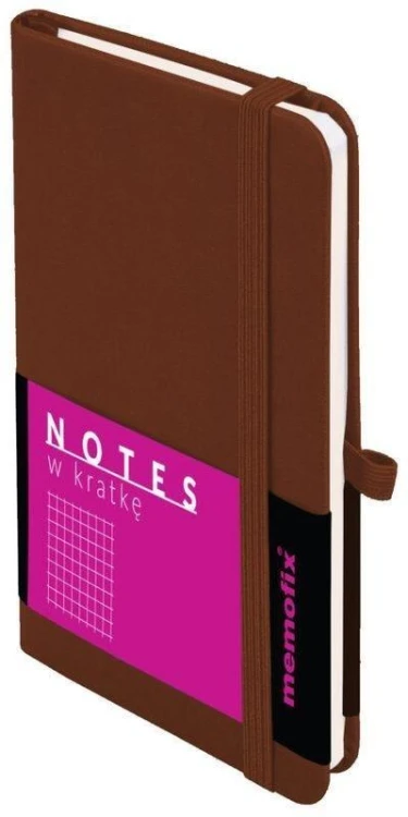 Notes memofix B6 kratka Brązowy, Antra