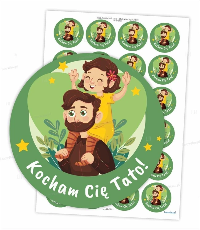 Naklejki kocham Cię tato!, LearnHow
