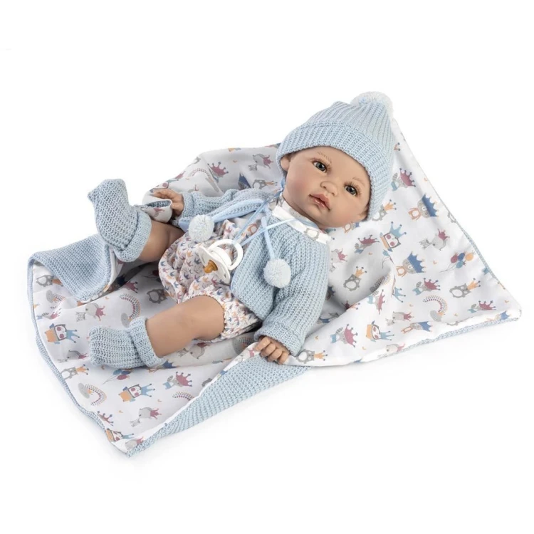 Lalka hiszpańska bobas Coral Baby chłopczyk 30cm