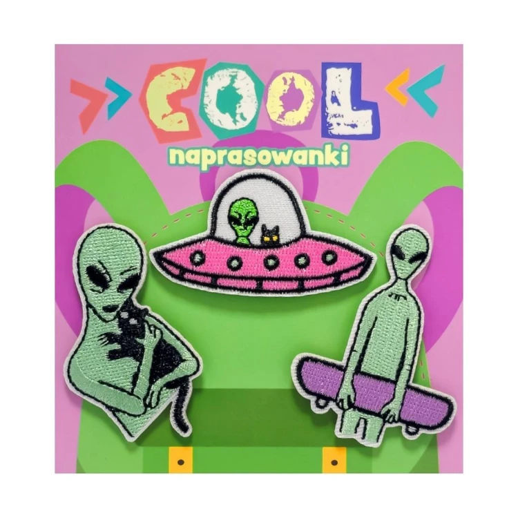 Naszywki/ naprasowanki na plecak cool. Ufo, MCD