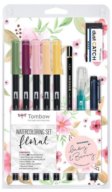 Zestaw do akwareli Floral, Tombow