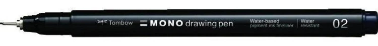 Cienkopis Mono drawing pen czarny 02 0.3mm, Tombow