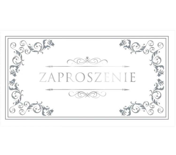 Zaproszenia Style nr 05 (opakowanie 10 szt)
