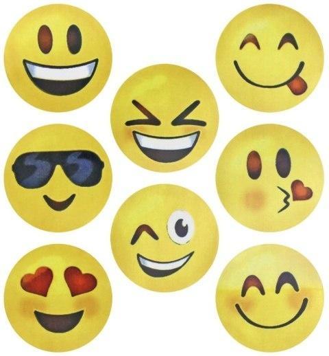Naklejki papierowe na taśmie Emotikony 500szt