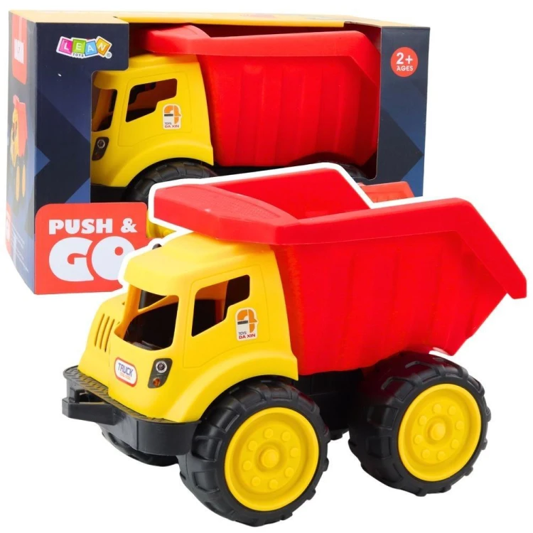 Wywrotka do piasku czaerowo żółta, Leantoys