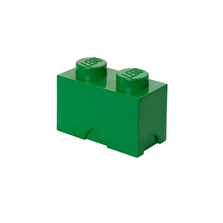 LEGO(R) pojemnik klocek dwójka zielony, NHG