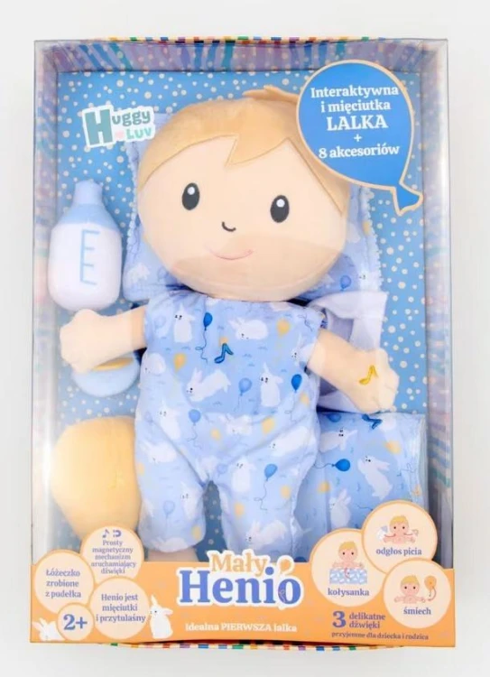 Lalka Huggy interaktywna Henio z akcesoriami