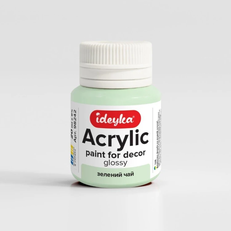 Farba akrylowa Zielona herbata 20ml, Ideyka