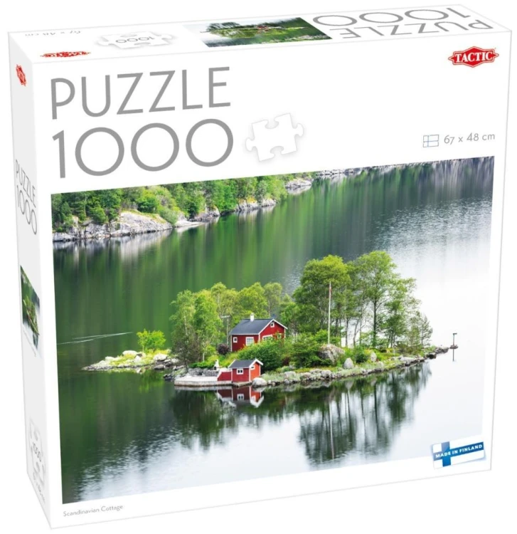 Puzzle 1000 Scandinavian cottage, Tactic