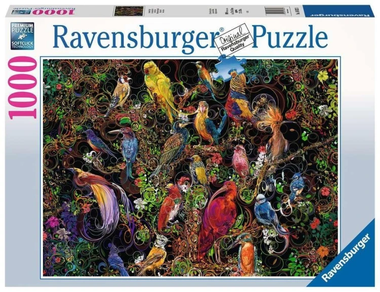 Puzzle 1000 Sztuka ptaków, Ravensburger