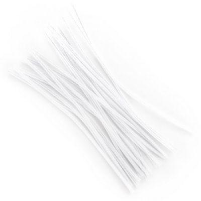 Druciki kreatywne białe 30 cm 25szt, Dalprint