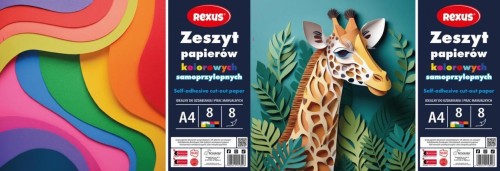 Zeszyt papierów kolor. samoprzylep. A4/8K (10szt)