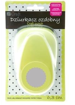 Dziurkacz ozdobny 6,3cm kółko z falbanką, Dalprint