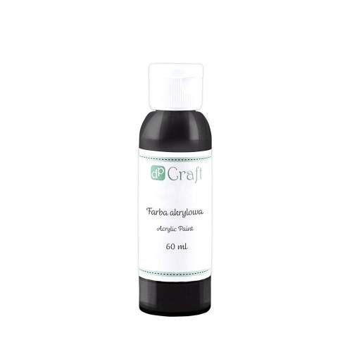 Farba akrylowa czarna 60ml, Dalprint